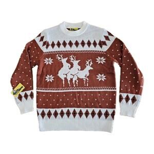 Christmas - Ugly Christmas Sweater "Reindeer Games" Adult Mens Size XLarge